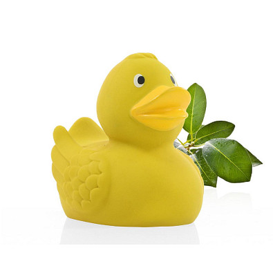 Naturkautschuk-Ente klassik, gelb / orange